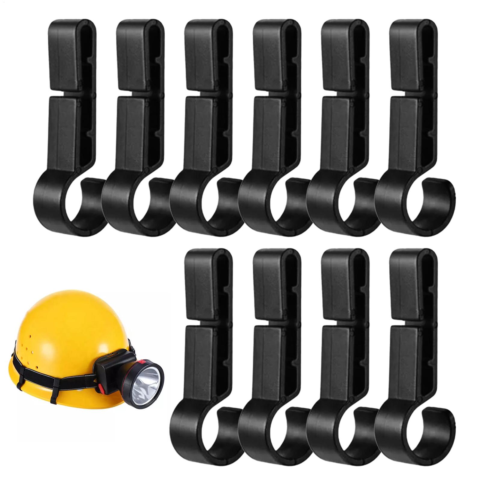 Headlamp - Stirnlampen-Clips für Schutzhelme, Kunststoff-Helmclips, Rutschfeste Kopflampen-Halterung,