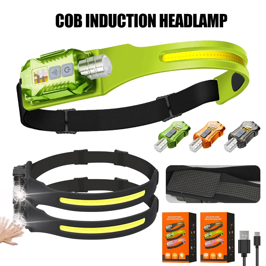Headlamp - Leistungsstarke LED-Stirnlampe, tragbare wiederaufladbare Kopf-Taschenlampe mit