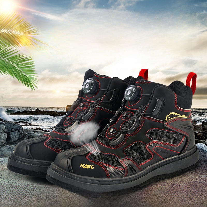 Outdoor Camping Gear Brands - Ultraleichte Wasserdichte Rutschfeste Angelschuhe mit Fellsohle