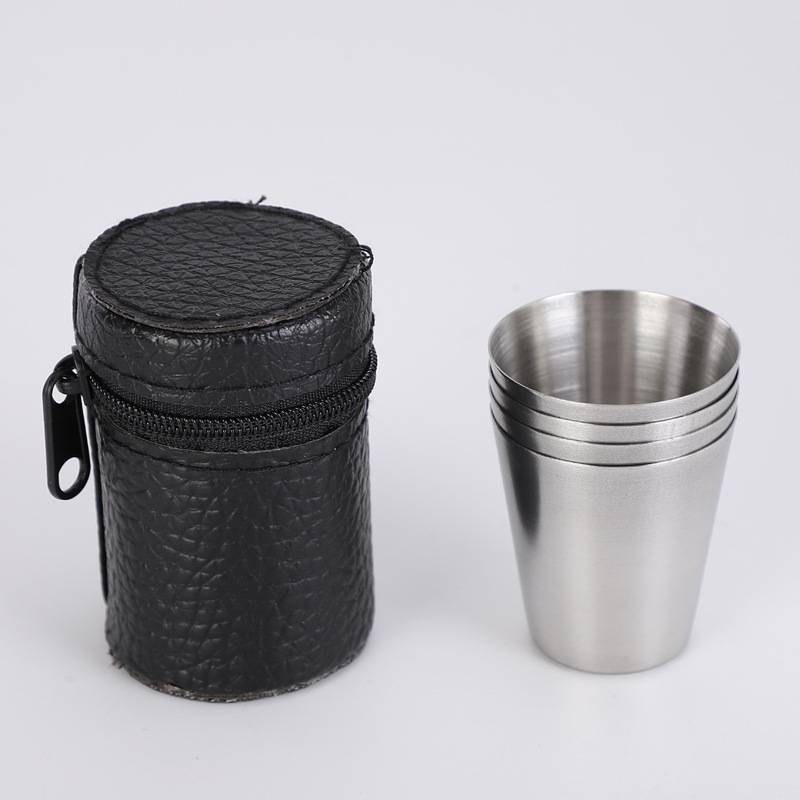 Outdoor Camping Gear Brands - 4 Stücke 30 ml Edelstahl Schnapsgläser