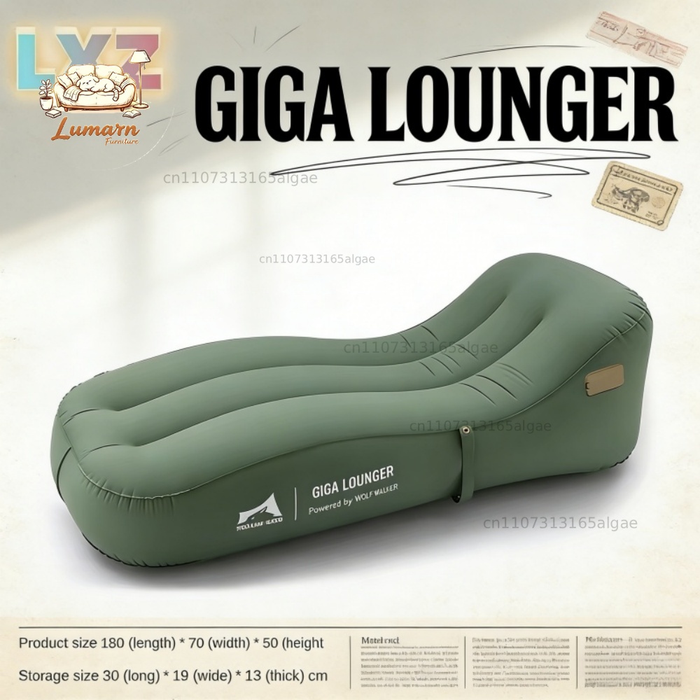 Bed Outdoor Camping - Automatisch aufblasbarer Lounge-Sessel mit Ein-Klick-Aktivierung, leichtes