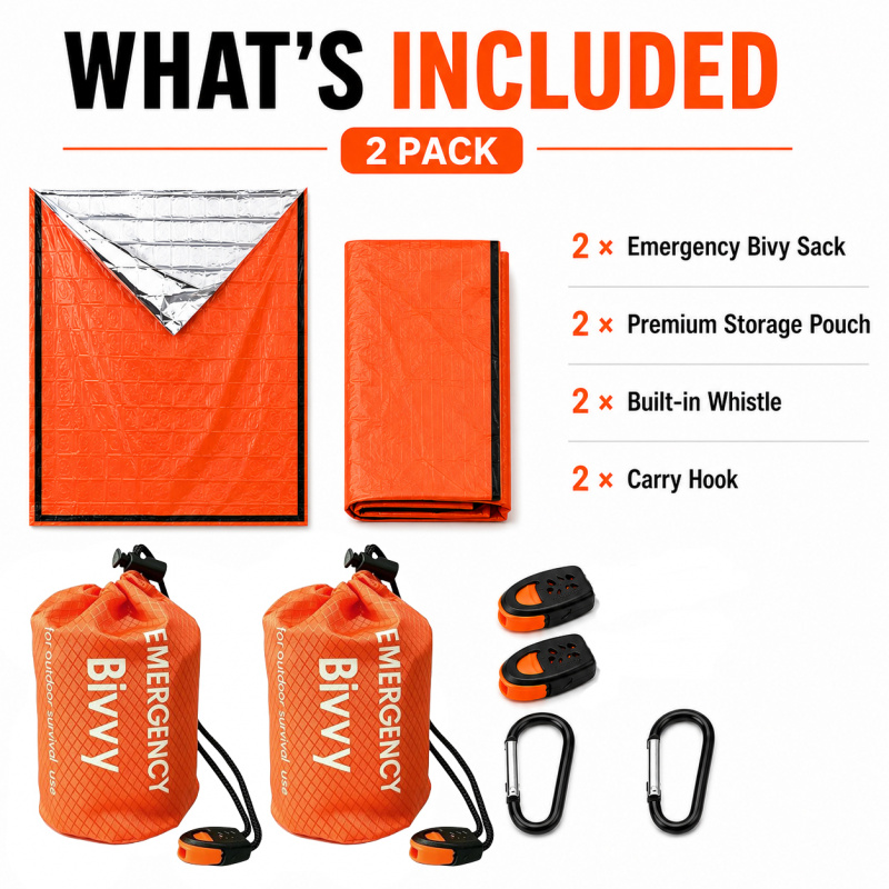 2er-Pack Notfall-Schlafsack, P – Outdoor Camping Sleeping Bag Bewertung und Preis