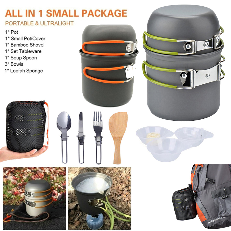 Neue Camping Topf Tragbare Out – Outdoor Camping Kitchen Set Bewertung und Preis