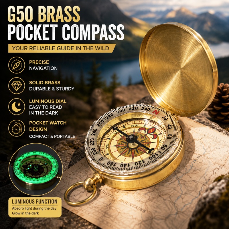50mm Messing-Taschenkompass Le – Outdoor Camping Direct Bewertung und Preis