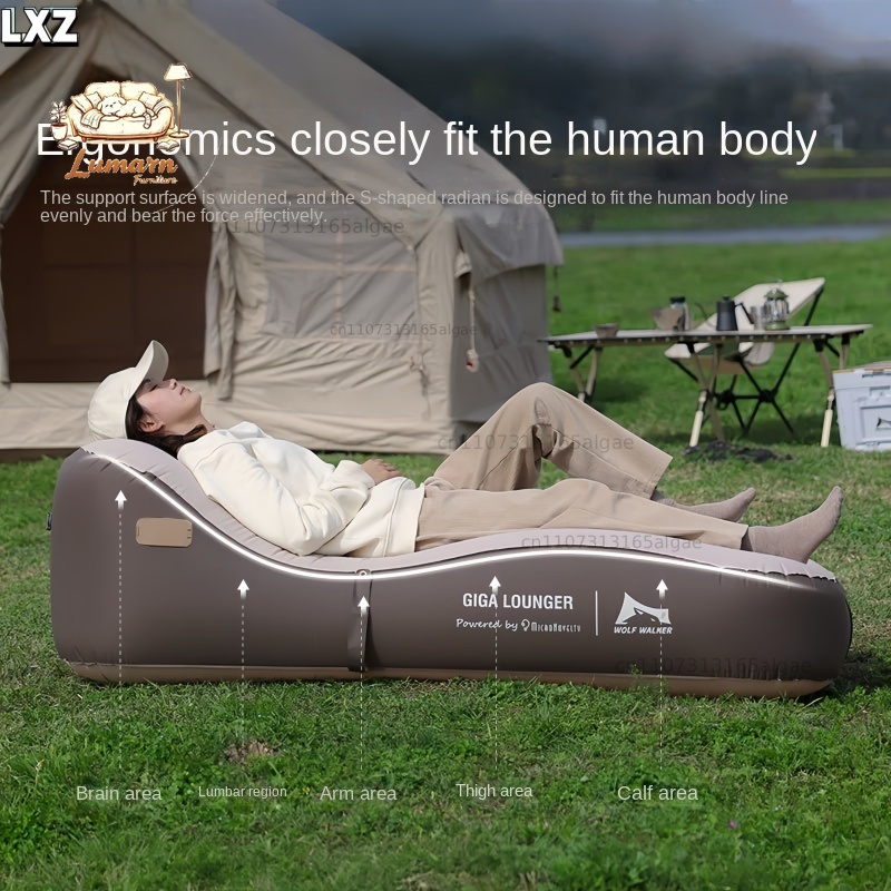 Automatisch aufblasbarer Loung – Bed Outdoor Camping Bewertung und Preis