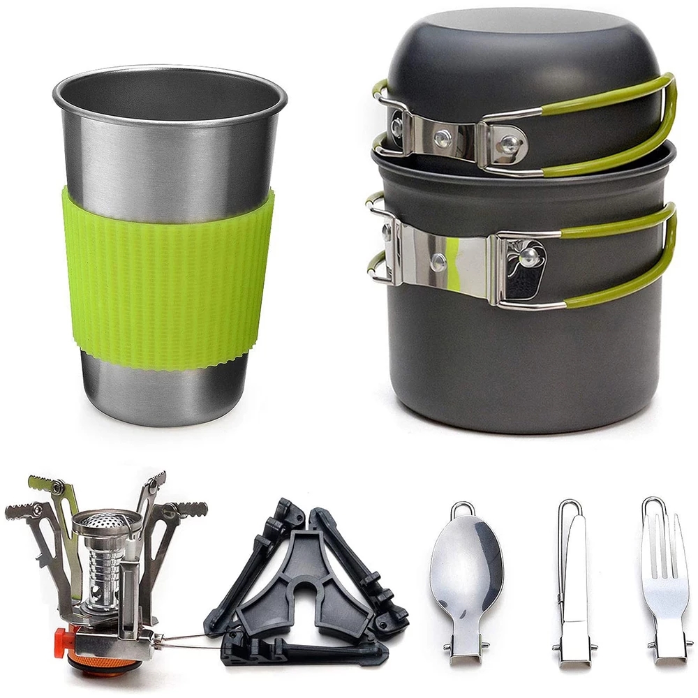 Camping-Kochgeschirr-Set mit H – Outdoor Camping Kitchen Set Bewertung und Preis